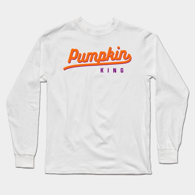 Halloween Pumpkin King Long Sleeve T-Shirt by igzine